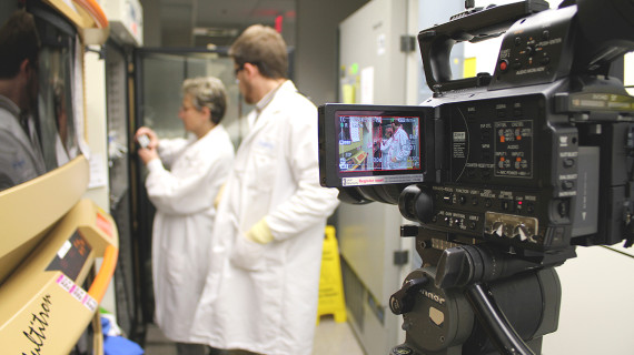 Filming in the Lab, Research Triangle Park, NC